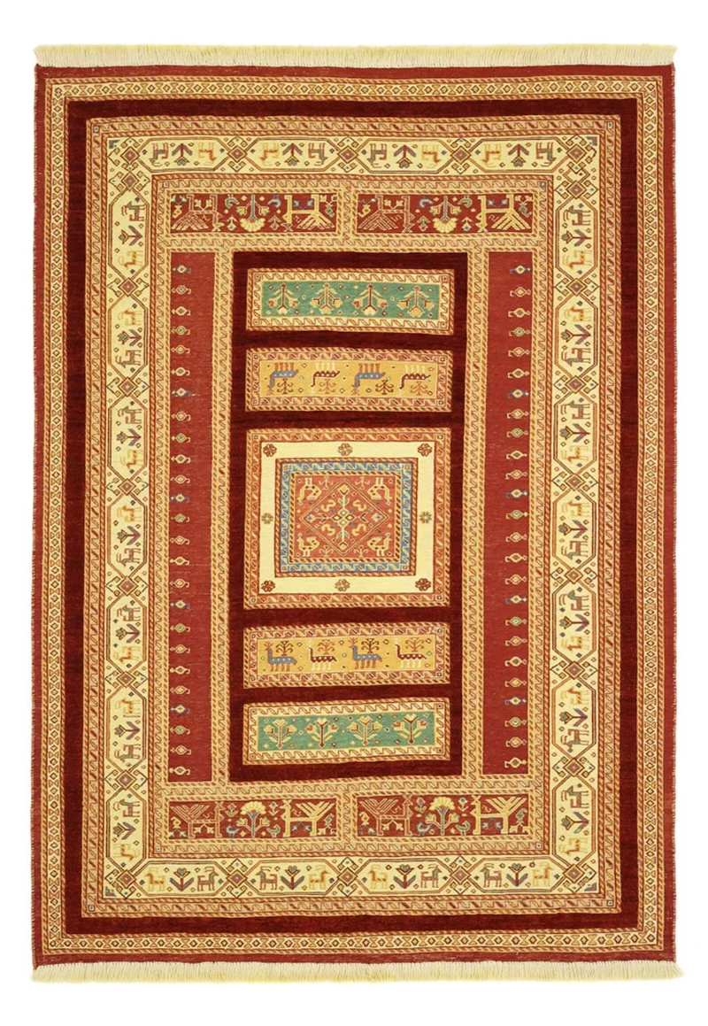Kelim Fars Teppich 111x155cm - mehrfarbig