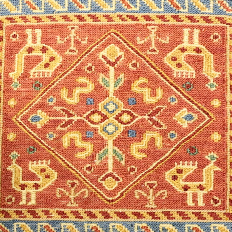 Kelim Fars Teppich 111x155cm - mehrfarbig