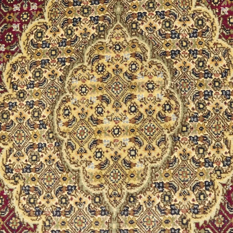 Täbriz - 50 Raj Teppich 99x149cm - Perserteppich - rot