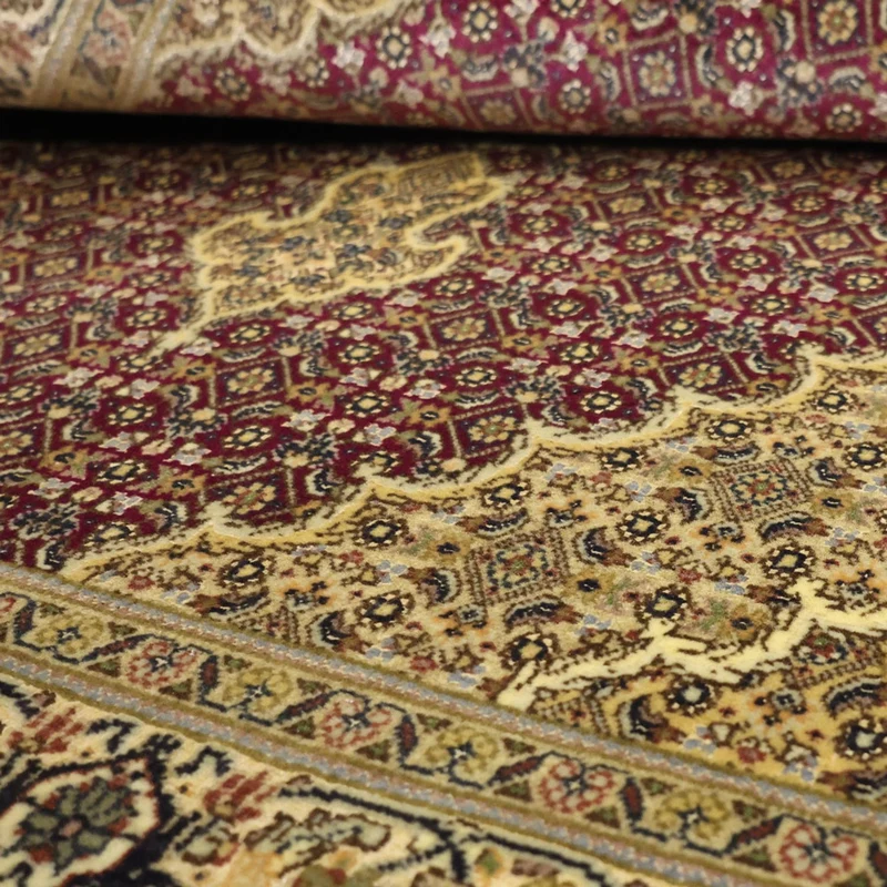 Täbriz - 50 Raj Teppich 99x149cm - Perserteppich - rot
