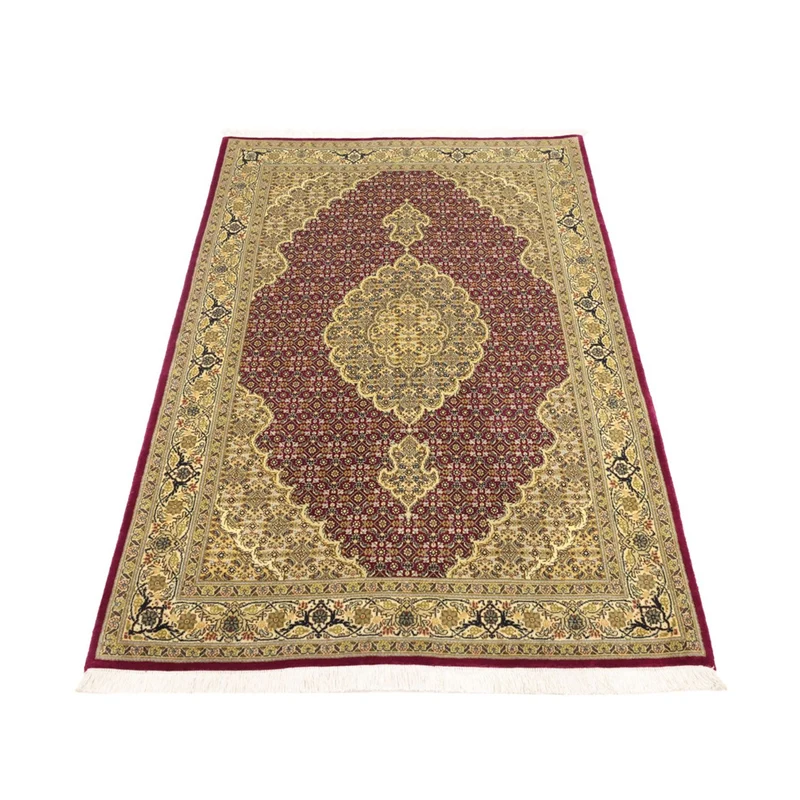 Täbriz - 50 Raj Teppich 99x149cm - Perserteppich - rot
