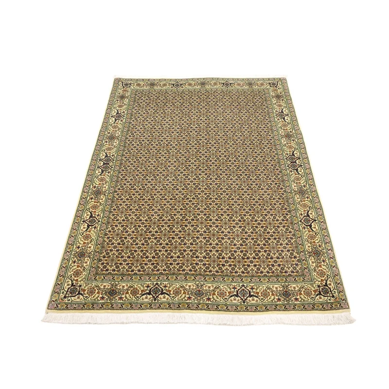 Täbriz - 50 Raj Teppich 101x147cm - Perserteppich - sand