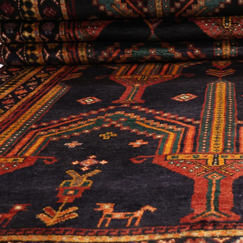 Belutsch Teppich 125x274cm - Orientteppich - dunkelblau