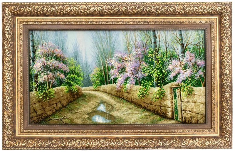 Bild-Teppich 75x112cm - Orientteppich - mehrfarbig