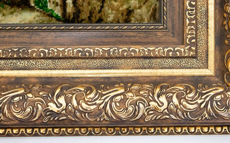 Bild-Teppich 75x112cm - Orientteppich - mehrfarbig