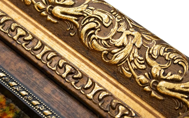Bild-Teppich 77x98cm - Orientteppich - mehrfarbig