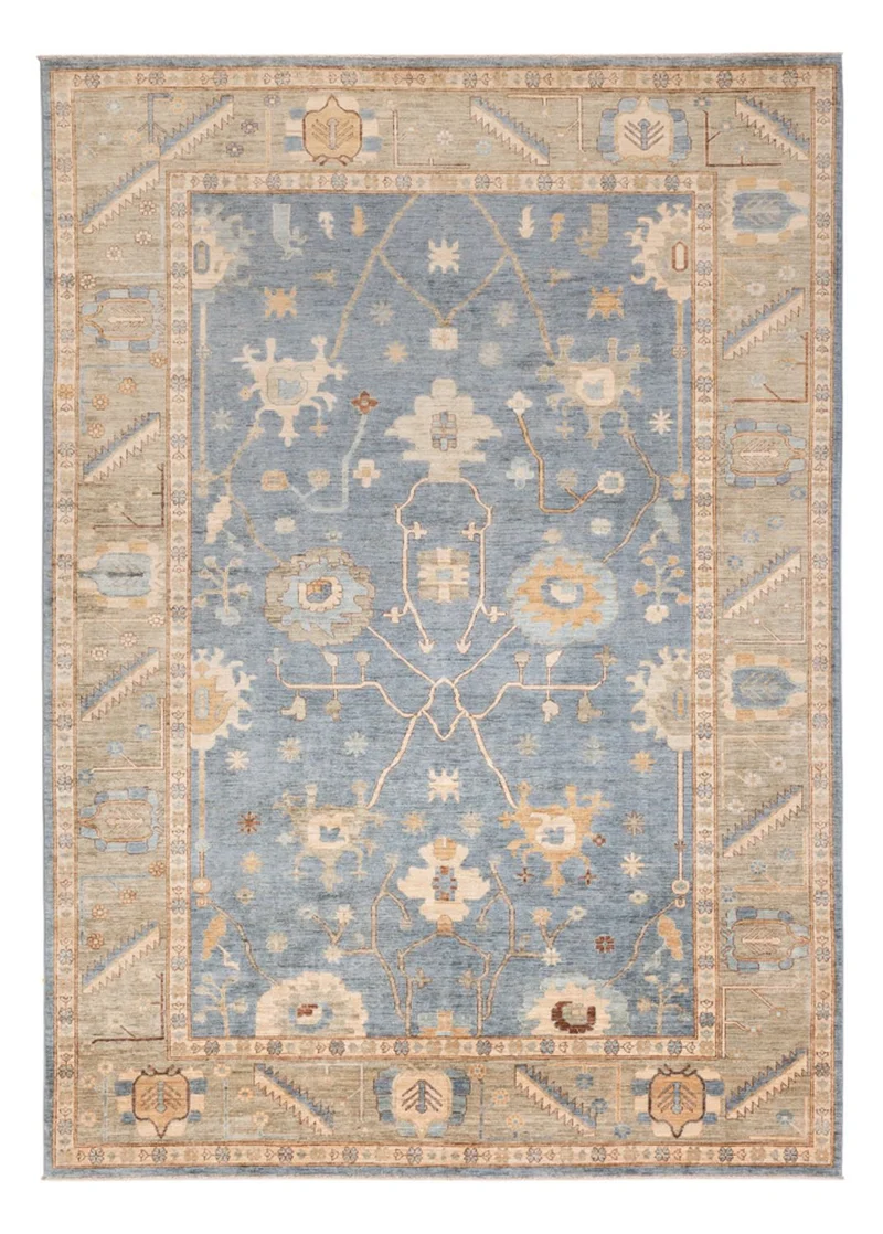 Usak Teppich 241x347cm - Orientteppich - türkis