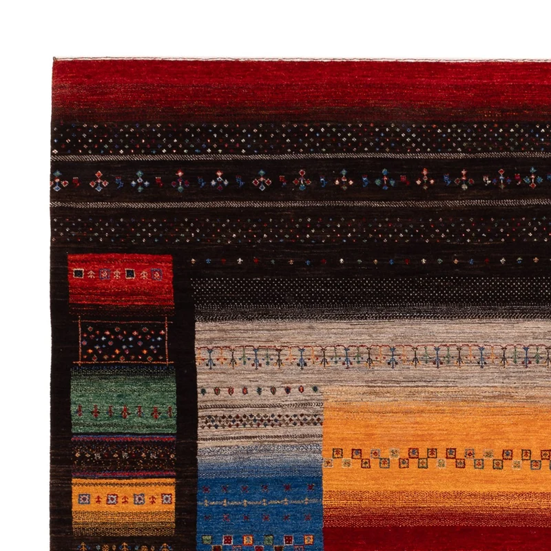 Indo Loribaft Teppich 257x304cm - Wollteppich - mehrfarbig