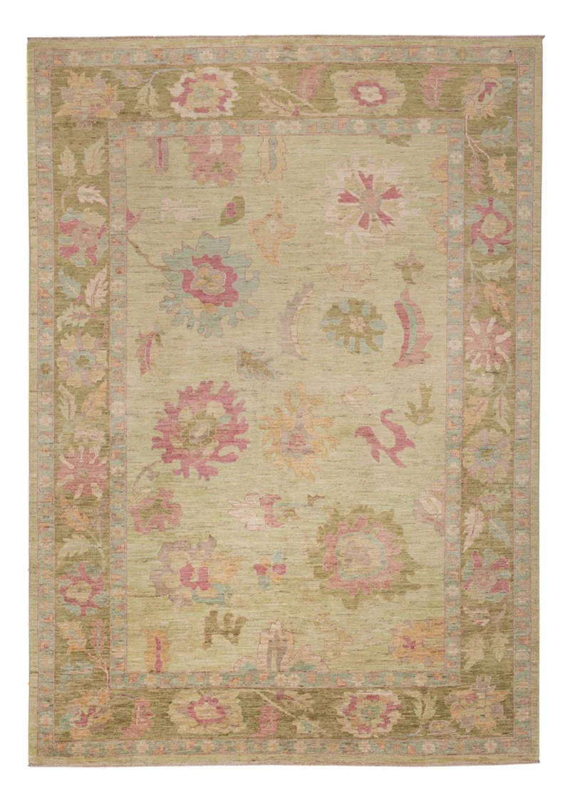 Usak Teppich 242x340cm - Orientteppich - sand