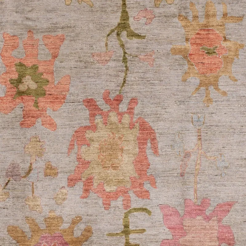 Usak Teppich 244x335cm - Orientteppich - dunkelbeige
