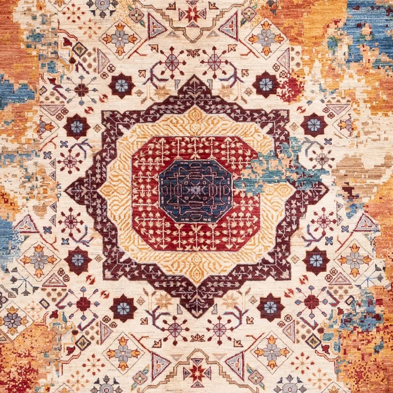Designer Teppich 210x294cm - mehrfarbig