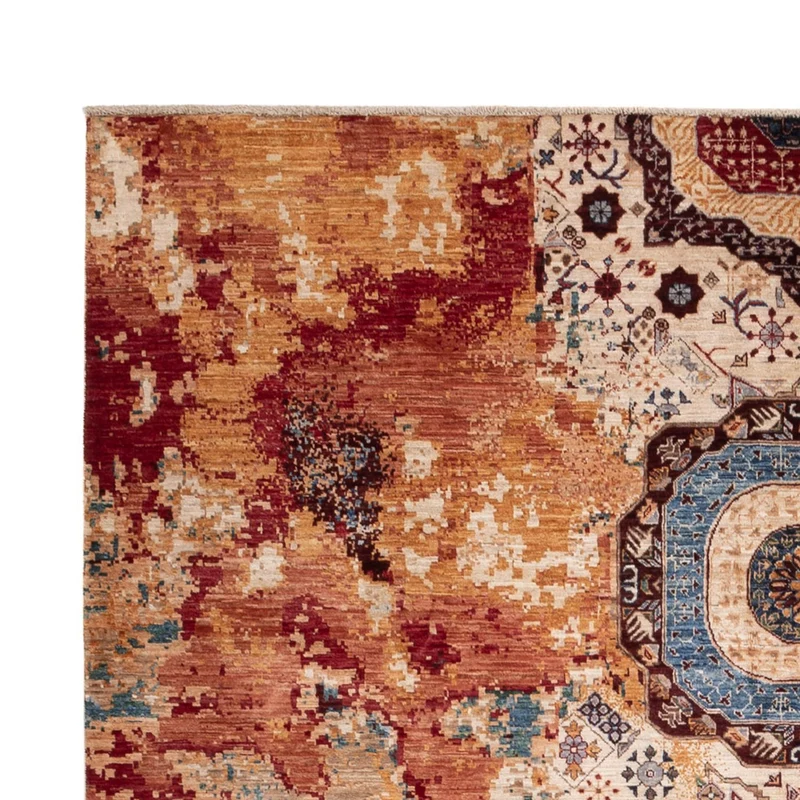 Designer Teppich 210x294cm - mehrfarbig