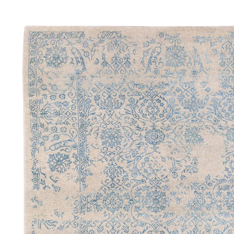 Designer Teppich 241x289cm - hellblau