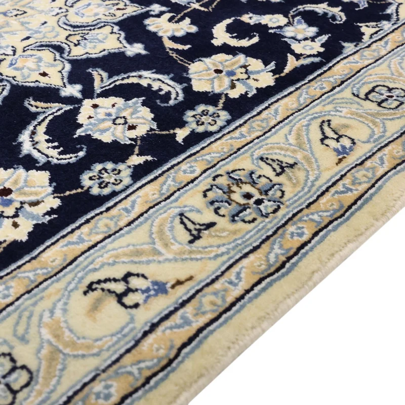 Nain - 9La Teppich 87x152cm - Perserteppich - dunkelblau