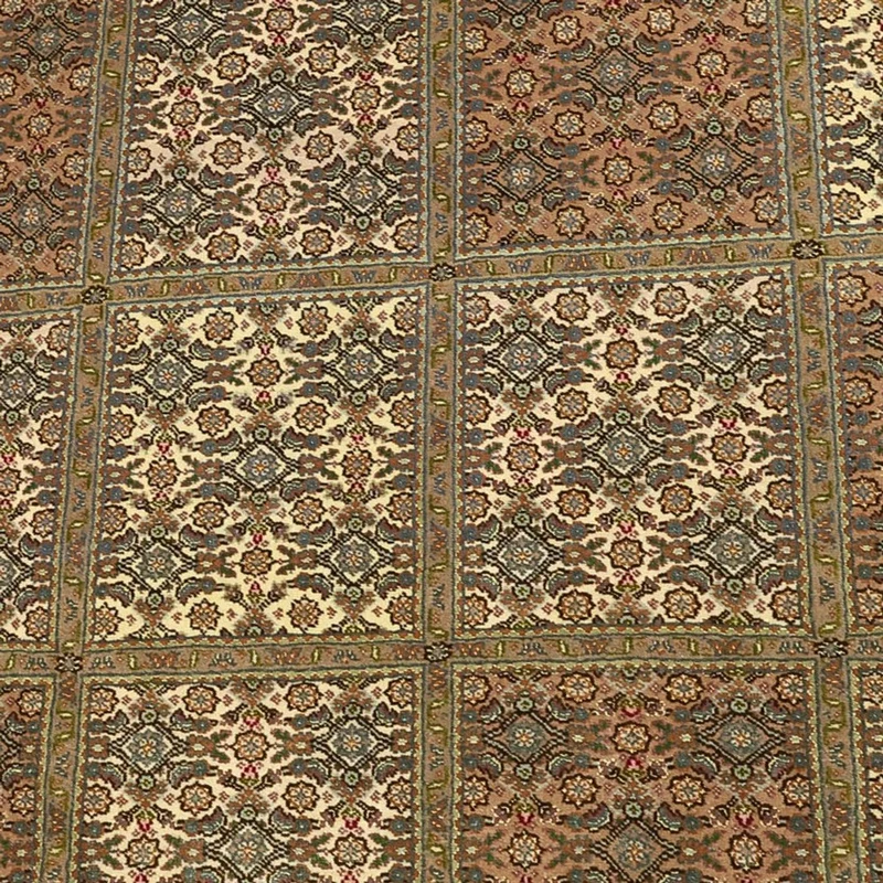 Täbriz - 50 Raj Teppich 152x207cm - Perserteppich - dunkelbeige