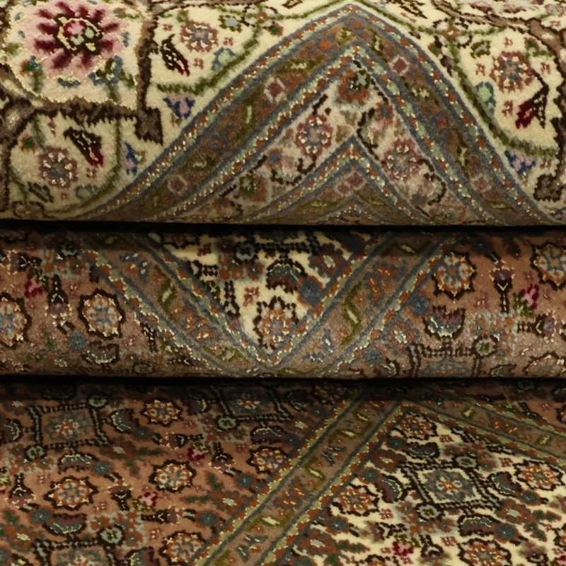 Täbriz - 50 Raj Teppich 152x207cm - Perserteppich - dunkelbeige