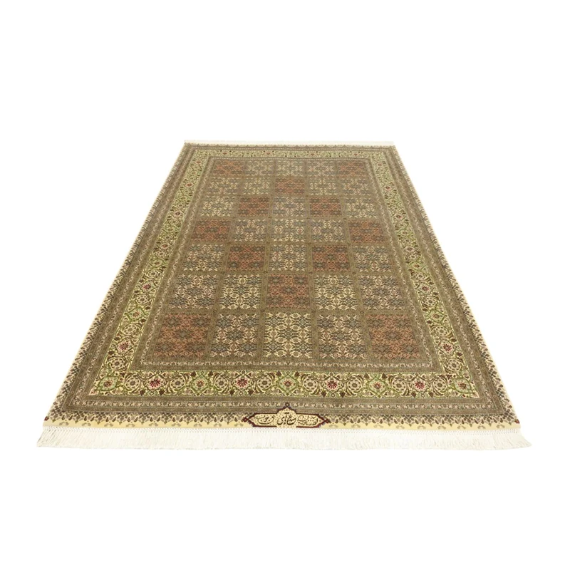 Täbriz - 50 Raj Teppich 152x207cm - Perserteppich - dunkelbeige