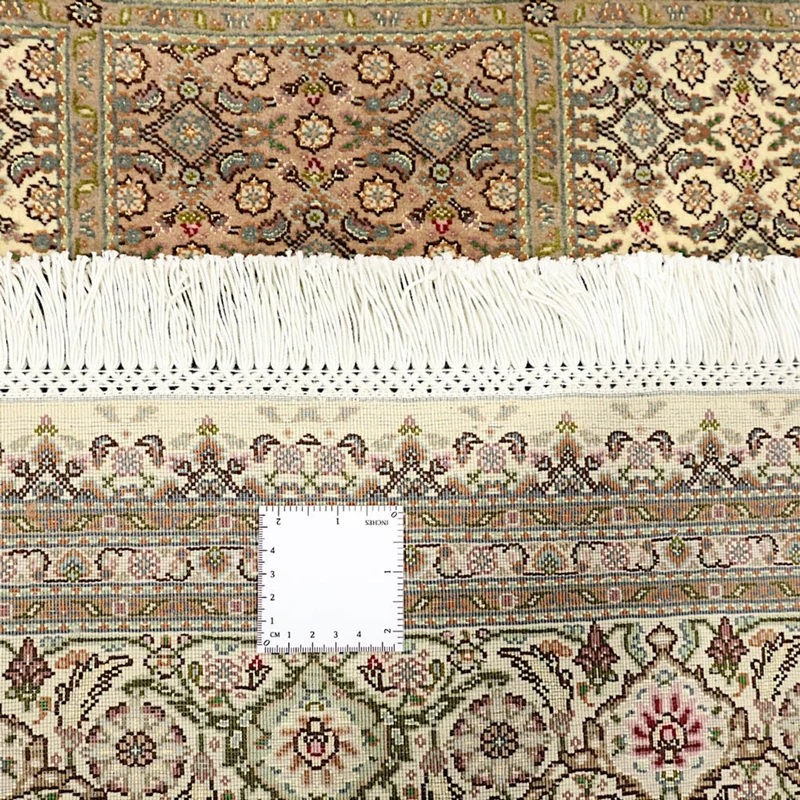 Täbriz - 50 Raj Teppich 152x207cm - Perserteppich - dunkelbeige