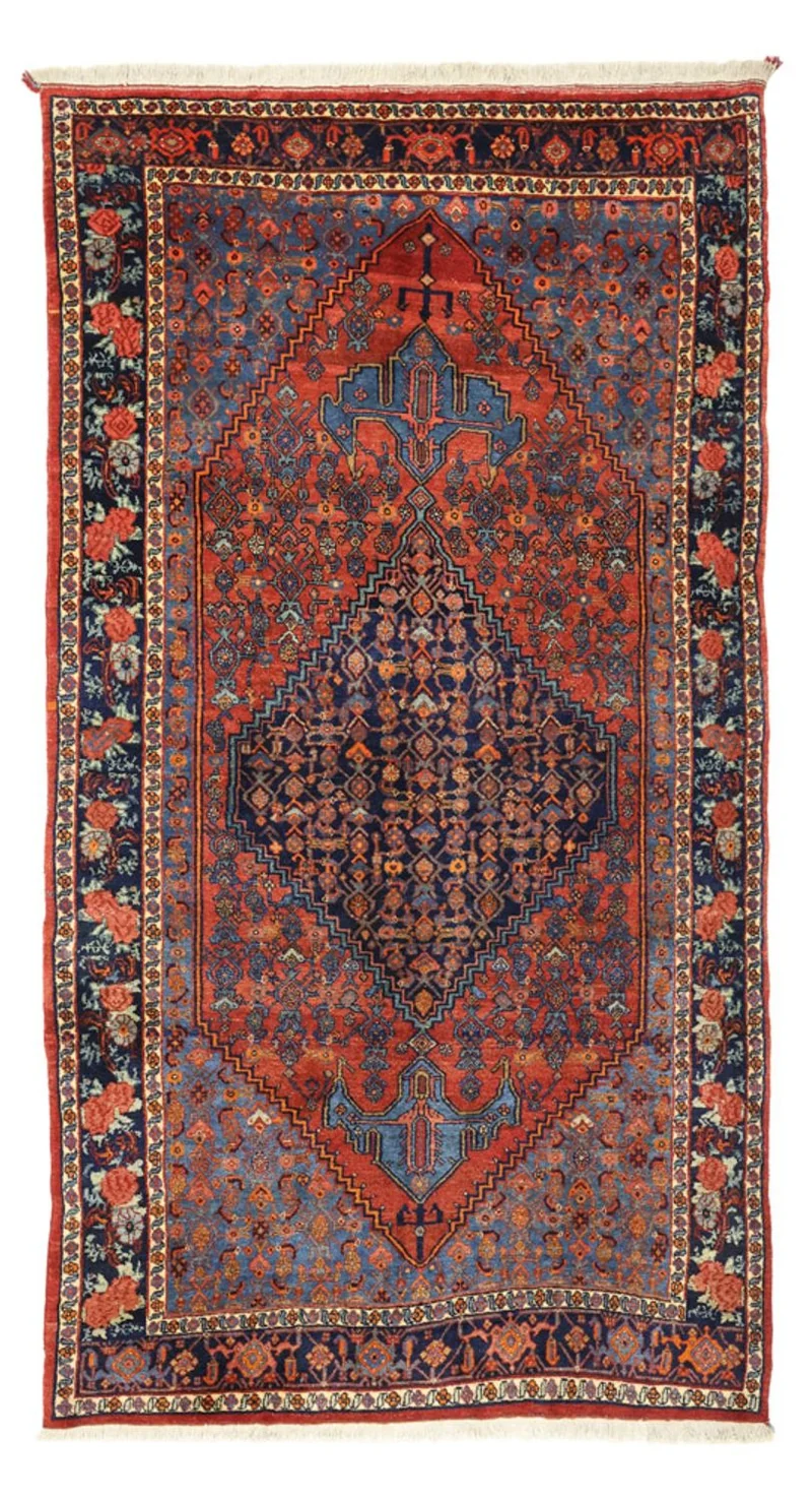 Bidjar Teppich 143x257cm - Perserteppich - dunkelrot