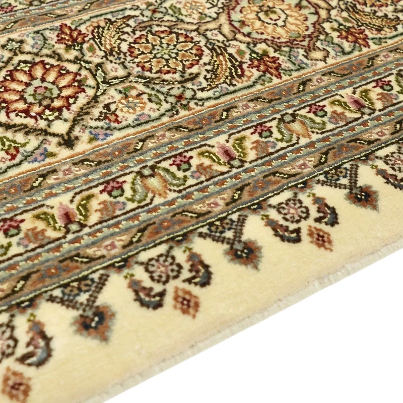 Täbriz - 50 Raj Teppich 154x197cm - Perserteppich - dunkelbeige