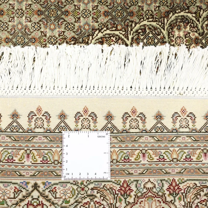 Täbriz - 50 Raj Teppich 154x197cm - Perserteppich - dunkelbeige