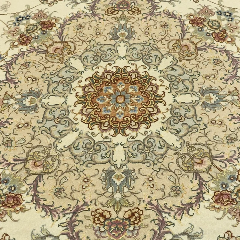 Täbriz - 50 Raj Teppich 148x219cm - Perserteppich - beige