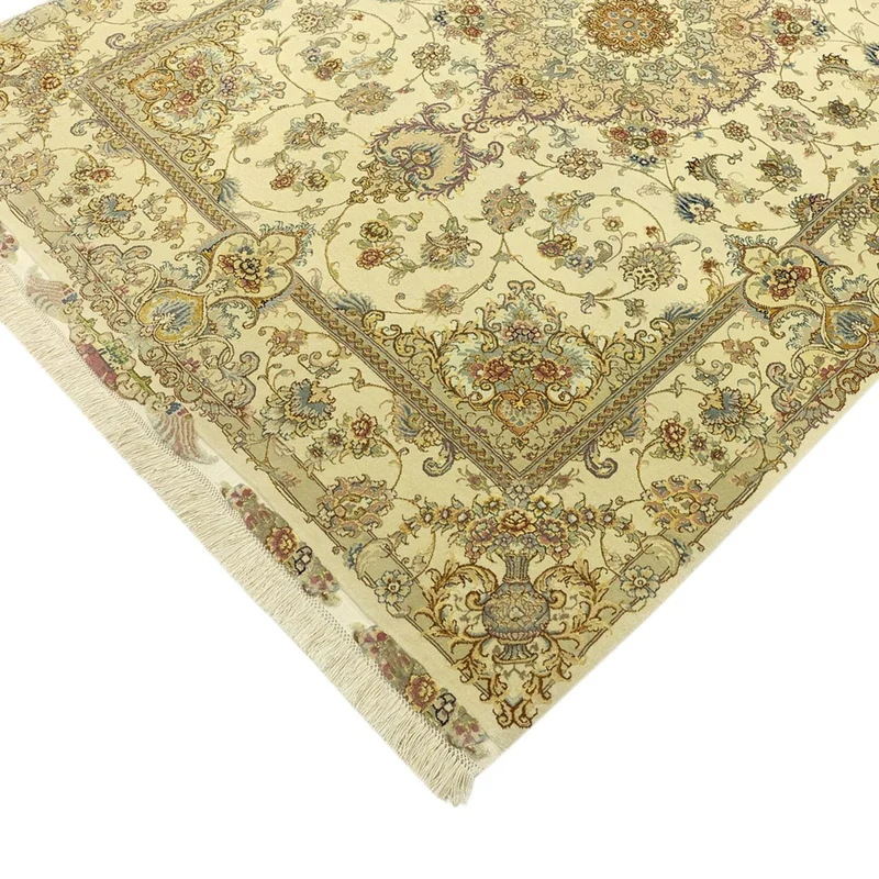 Täbriz - 50 Raj Teppich 148x219cm - Perserteppich - beige