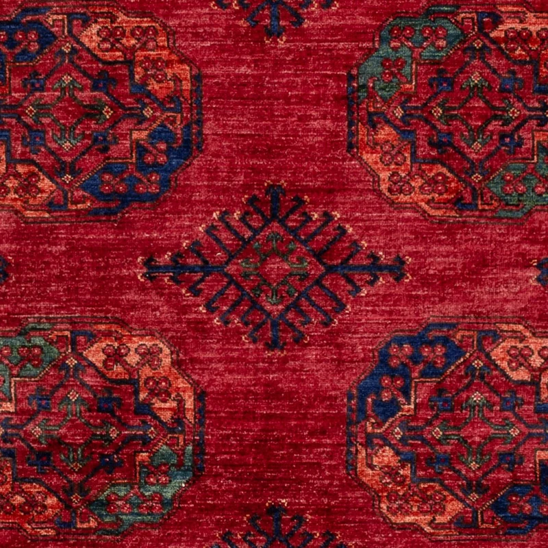 Afghan Teppich - Kunduz - 174 x 241 cm - rot