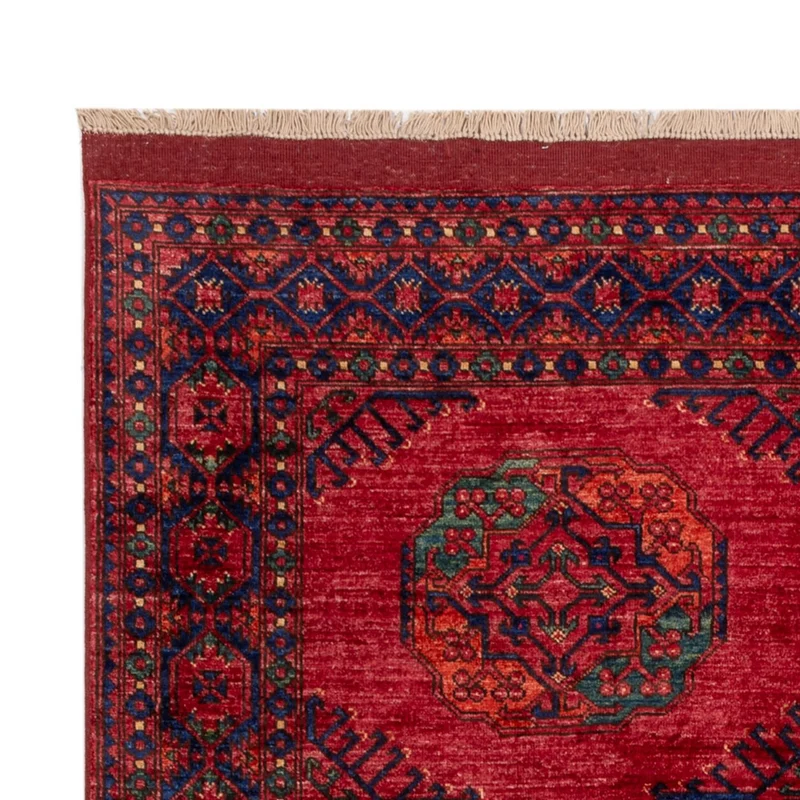Afghan Teppich - Kunduz - 174 x 241 cm - rot