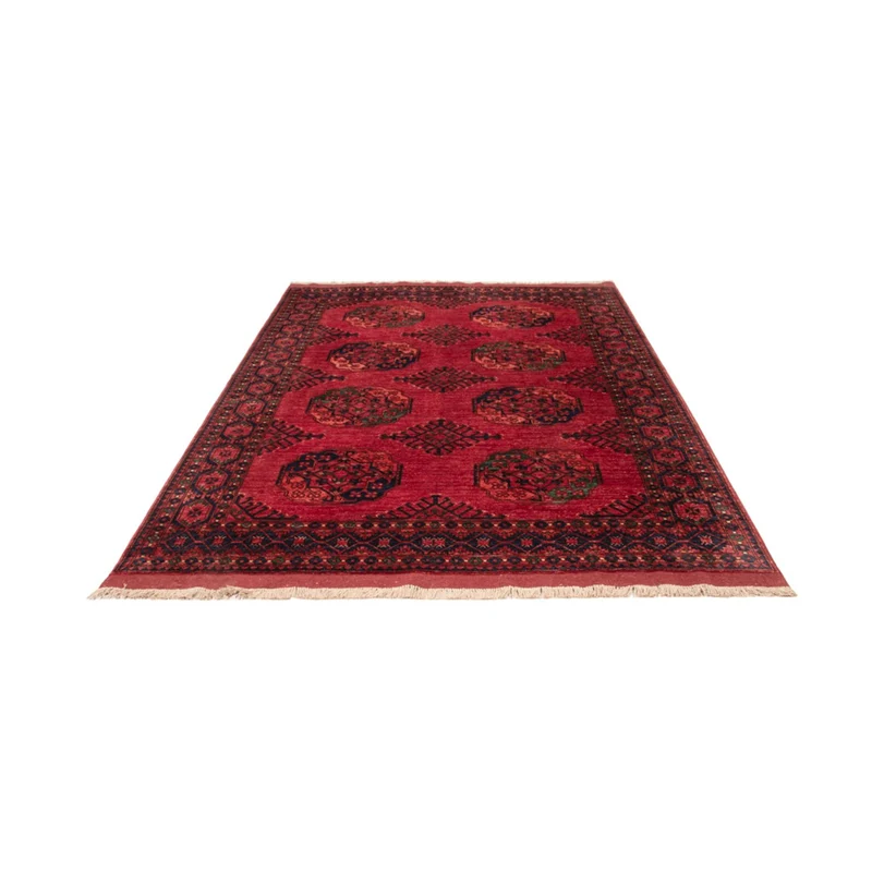 Afghan Teppich - Kunduz - 174 x 241 cm - rot