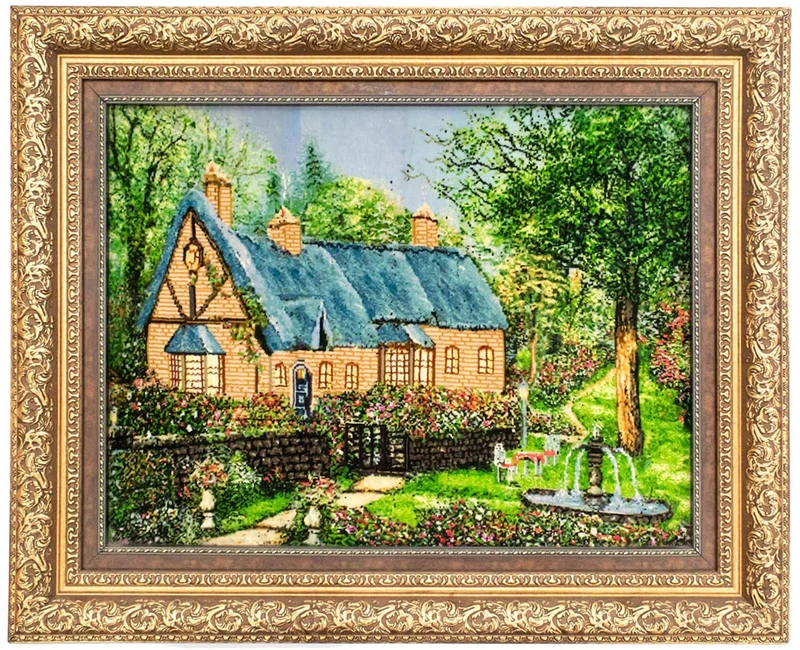 Bild-Teppich 72x91cm - Orientteppich - mehrfarbig