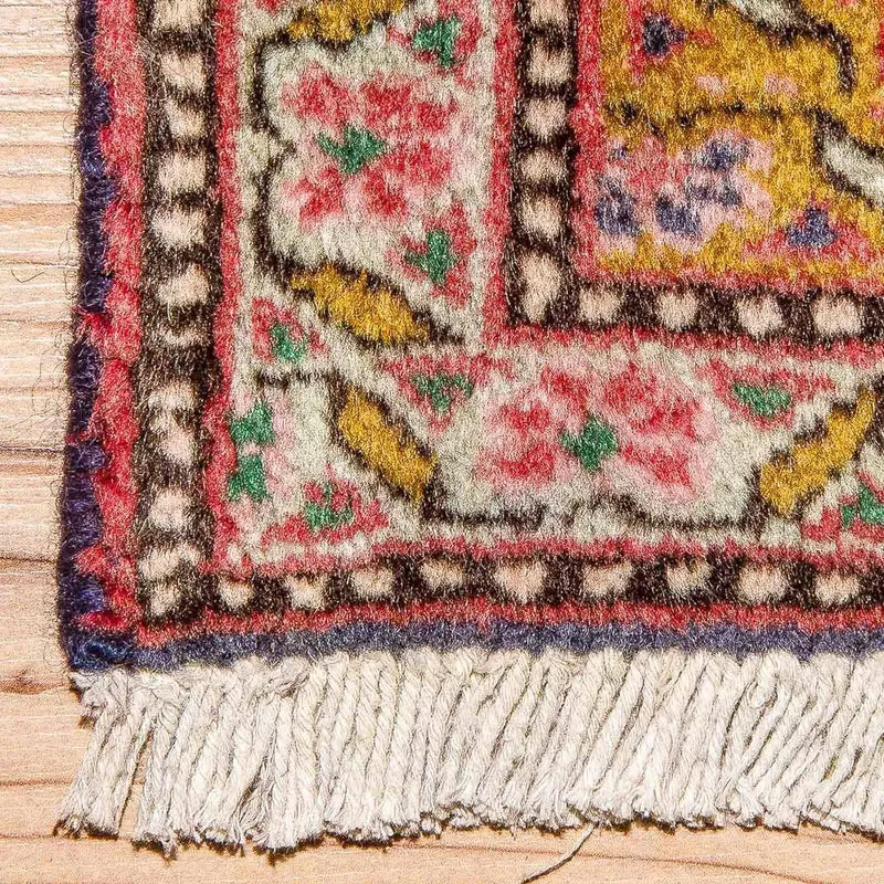 Täbriz - 50 Raj Teppich 74x110cm - Perserteppich - blau