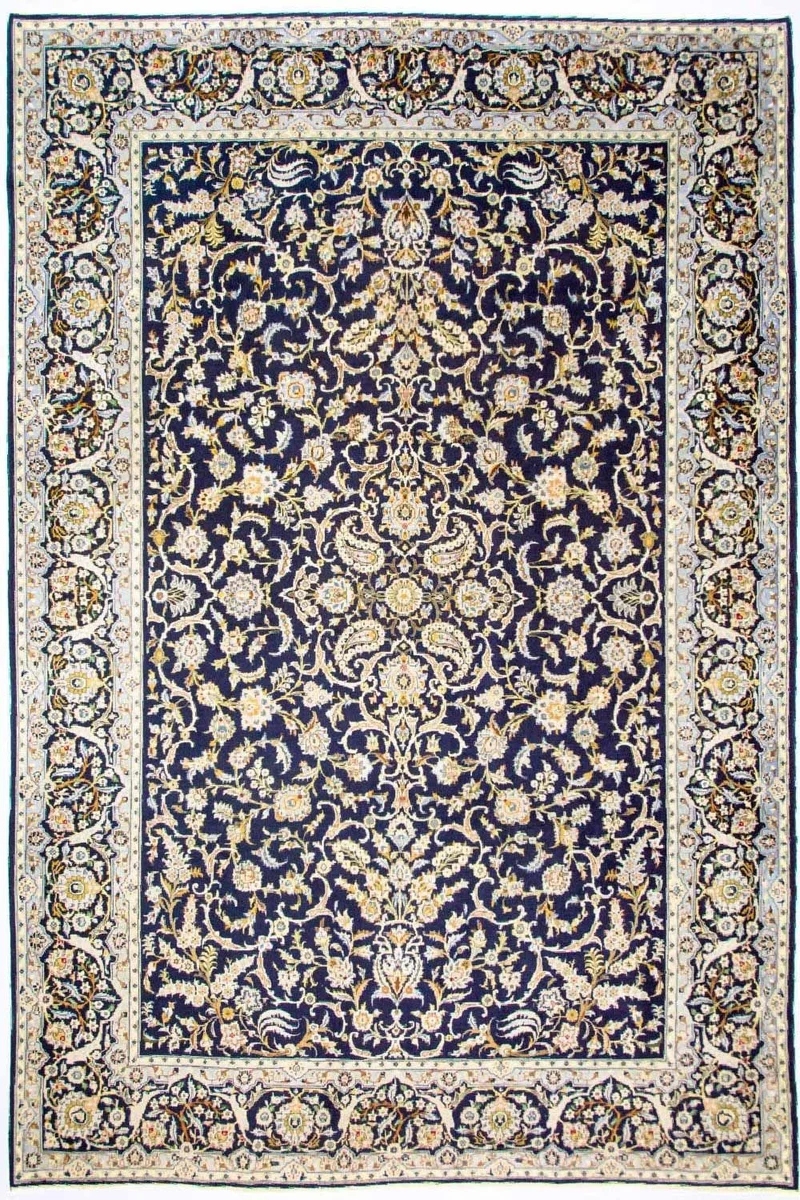 Keshan Teppich 288x380cm - Perserteppich - blau