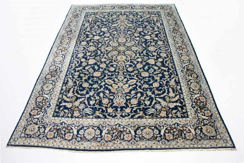 Keshan Teppich 288x380cm - Perserteppich - blau