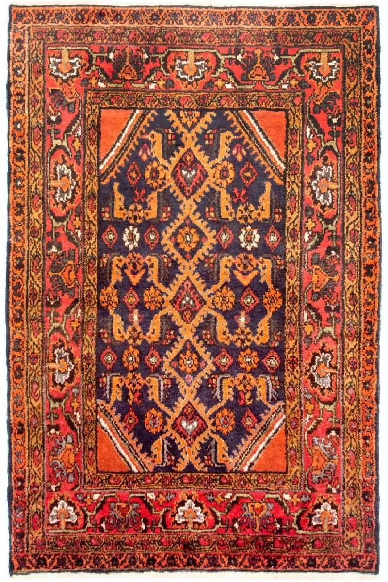 Nahavand Teppich 110x183cm - Perserteppich - orange