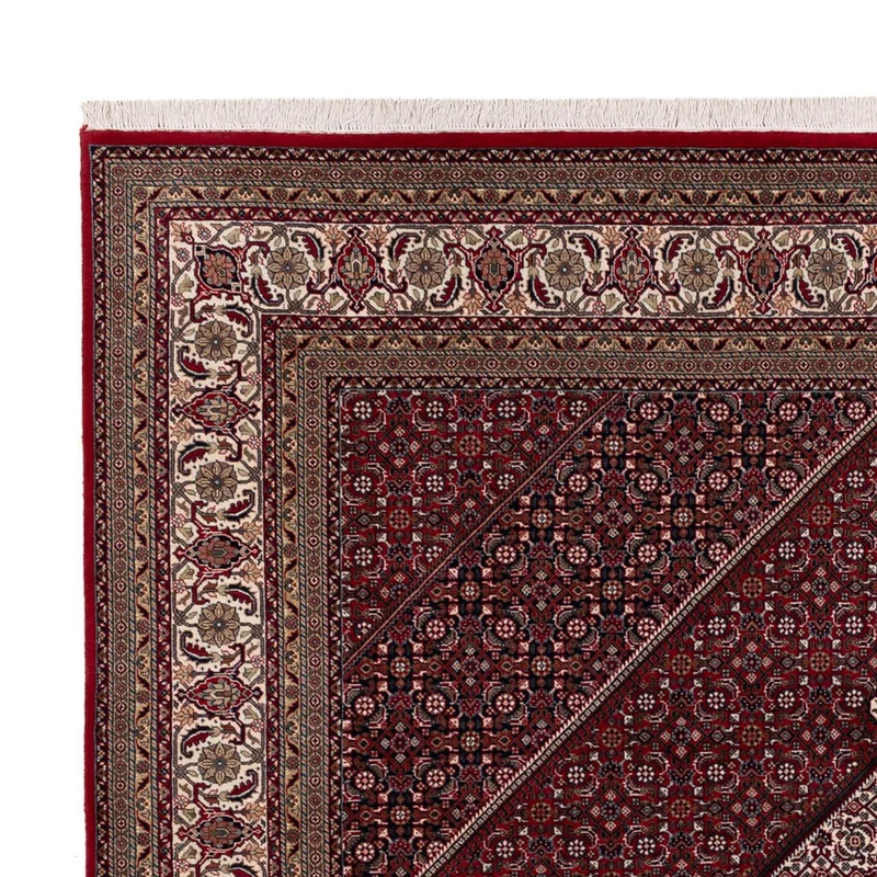 Indo Bidjar Teppich 251x304cm - Orientteppich - dunkelrot