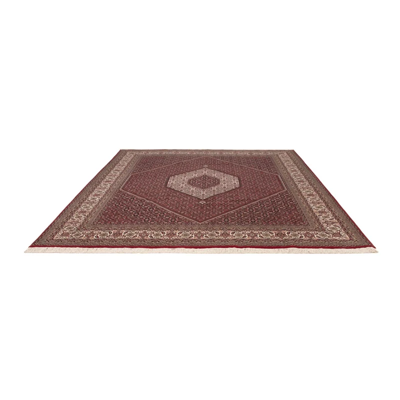 Indo Bidjar Teppich 251x304cm - Orientteppich - dunkelrot