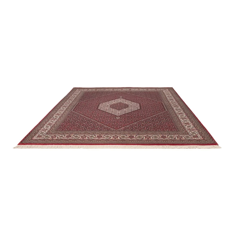 Indo Bidjar Teppich 251x305cm - Orientteppich - dunkelrot