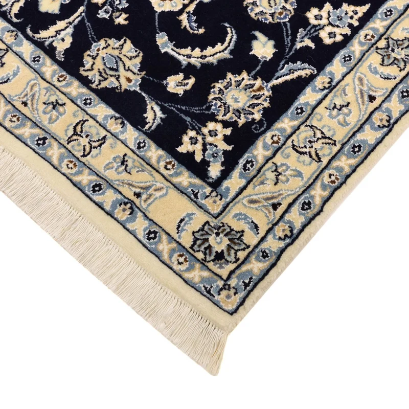 Nain - 9La Teppich 88x137cm - Perserteppich - dunkelblau