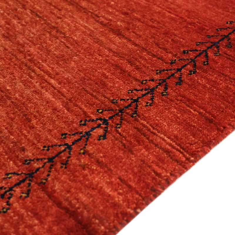 Loribaft Teppich Perser 82x115cm - Orientteppich - dunkelrot