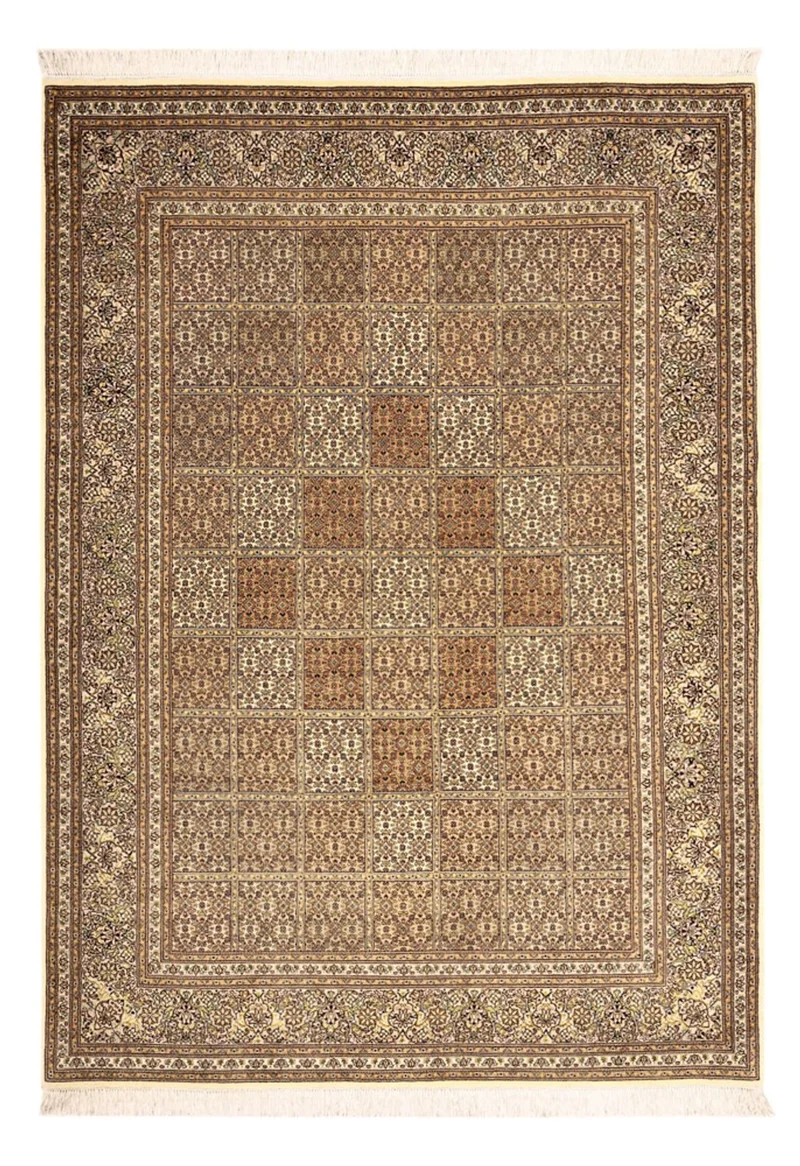 Täbriz - 50 Raj Teppich 149x208cm - Perserteppich - dunkelbeige