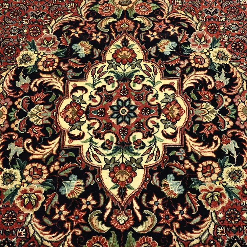 Bidjar Teppich 153x194cm - Perserteppich - dunkelrot