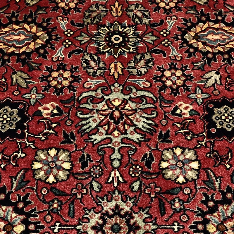 Bidjar Teppich 153x163cm - Perserteppich - dunkelrot