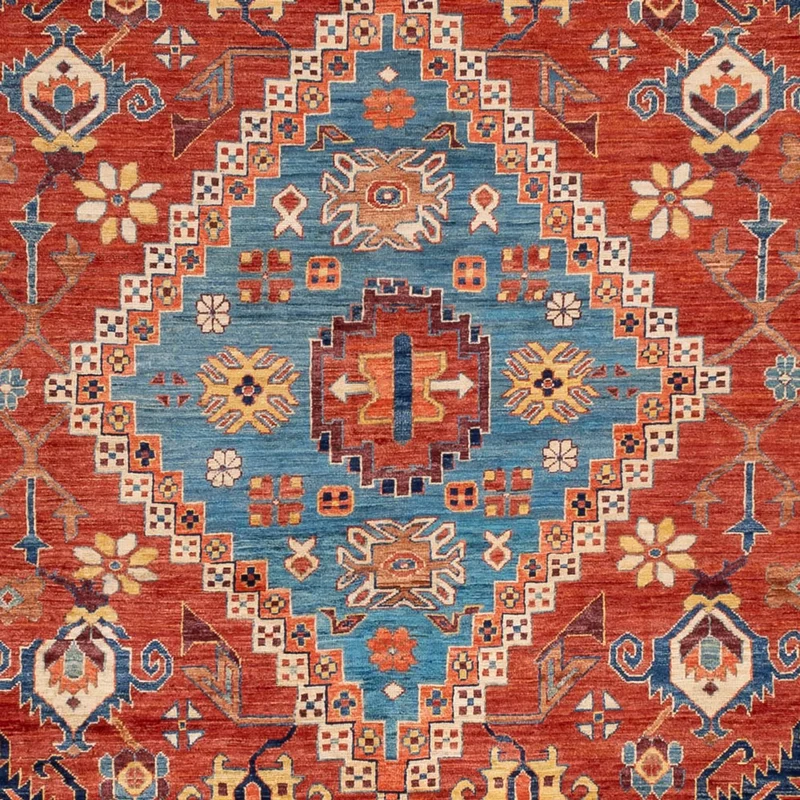 Usak Teppich 266x351cm - Orientteppich - rot