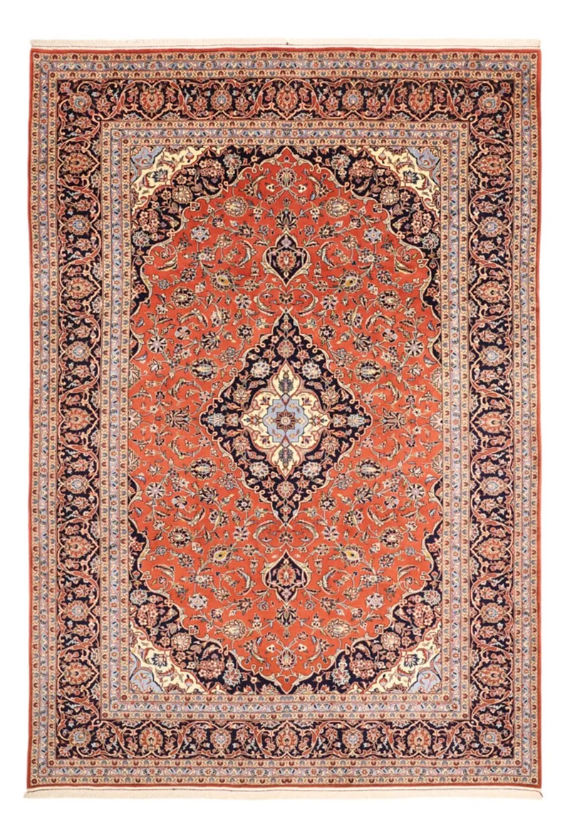 Keshan Teppich 244x352cm - Perserteppich - rot