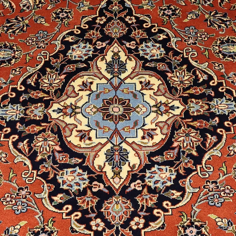 Keshan Teppich 244x352cm - Perserteppich - rot