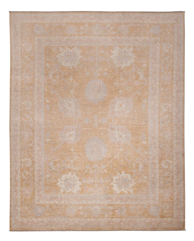 Usak Teppich 246x306cm - Orientteppich - dunkelbeige