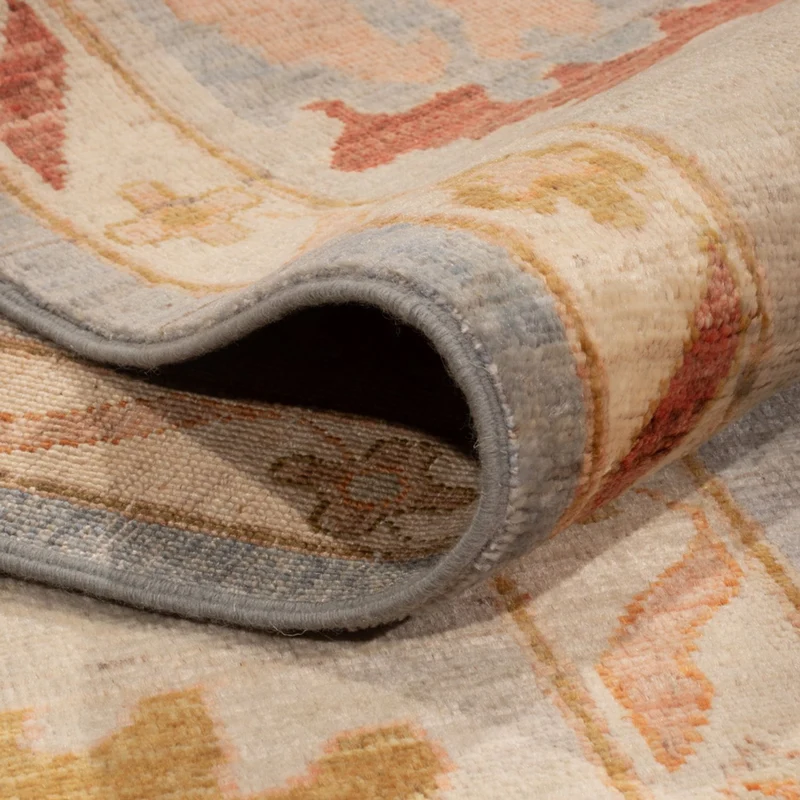 Usak Teppich 245x306cm - Orientteppich - hellblau