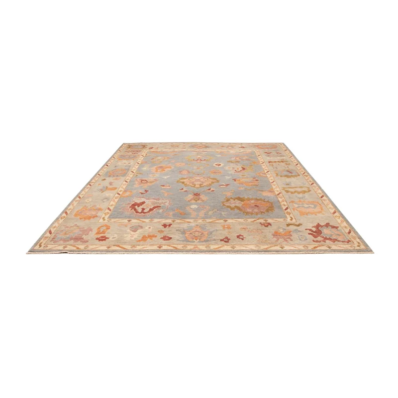 Usak Teppich 245x306cm - Orientteppich - hellblau