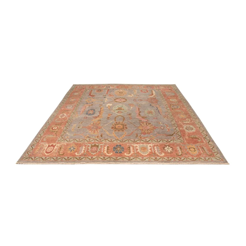 Usak Teppich 243x306cm - Orientteppich - hellblau